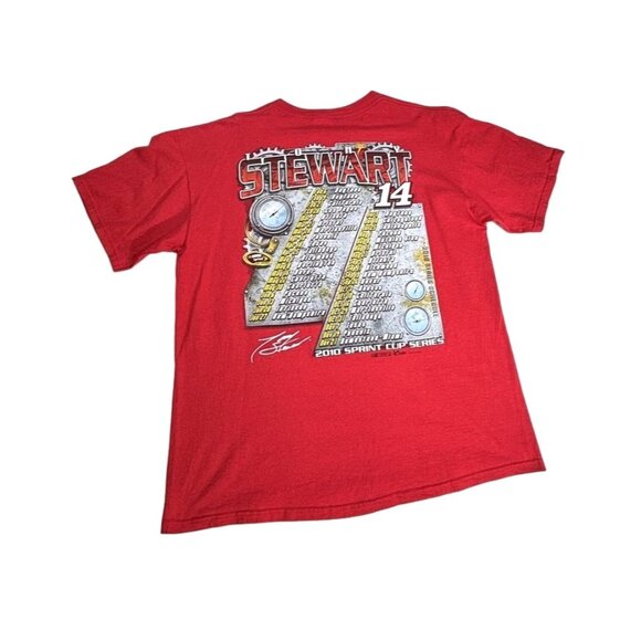 Tony Stewart 14 NASCAR T-Shirt XL Red Chase Authentics Racing Tee 2010 - Picture 4 of 9